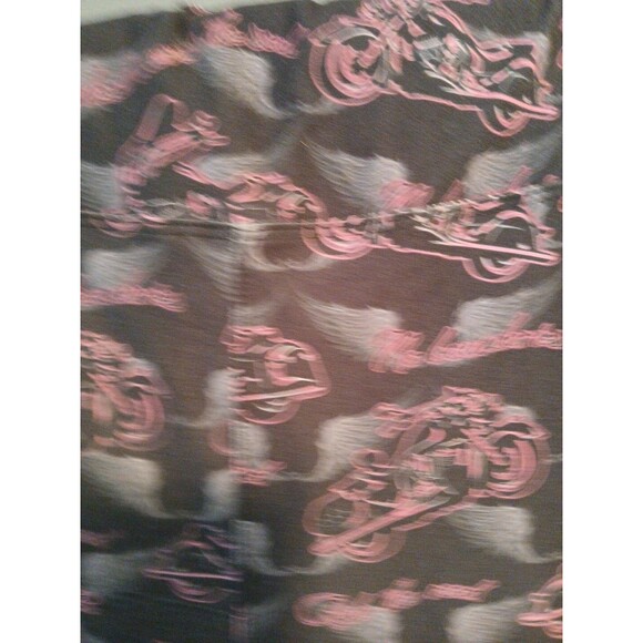 Gemini Design Apparel Leggings Black/Gray Wing With Pink Motorcycles One Size - Picture 5 of 16